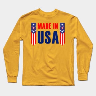 Made in USA Quality Tag Long Sleeve T-Shirt